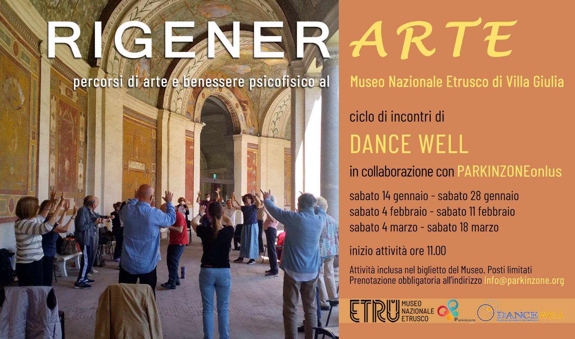 RIGENER_ARTE. Percorsi di arte e benessere psicofisico a Villa Giulia