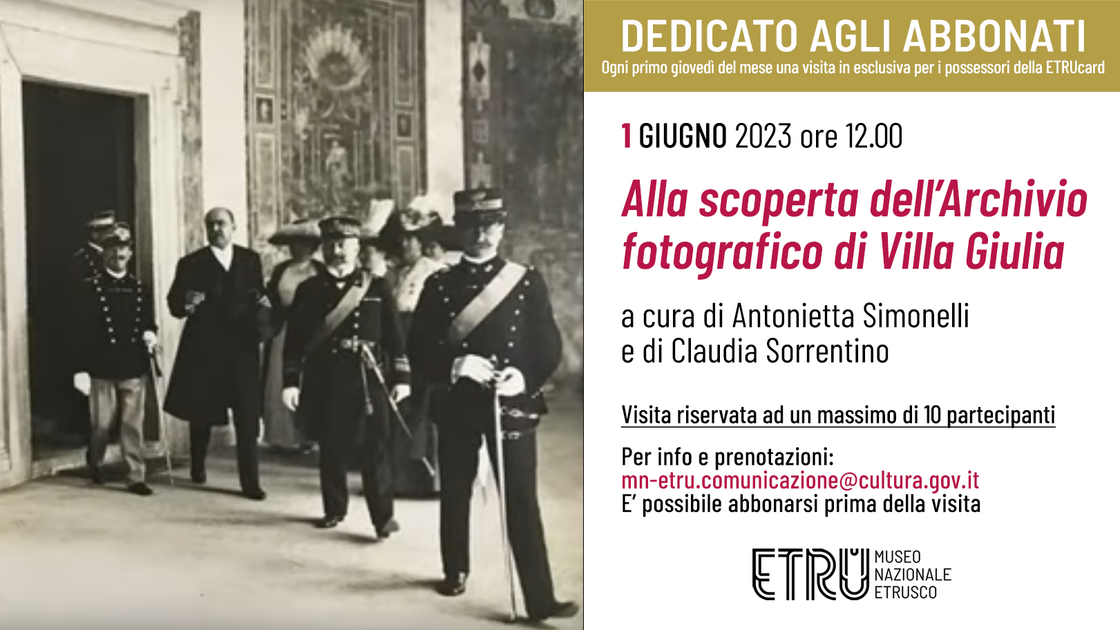 Alla scoperta dell'Archivio fotografico di Villa Giulia