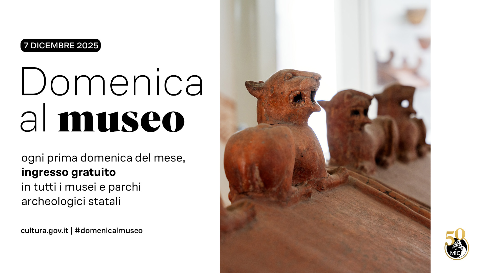 Domenica al Museo. Ingresso gratuito