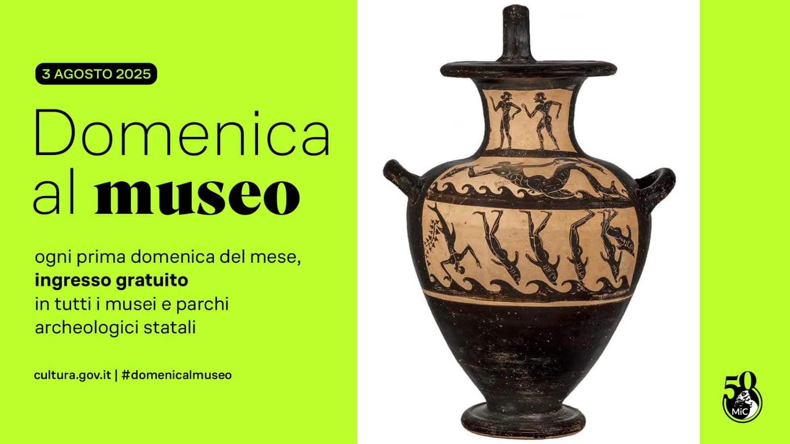 3 Agosto. Domenica al Museo