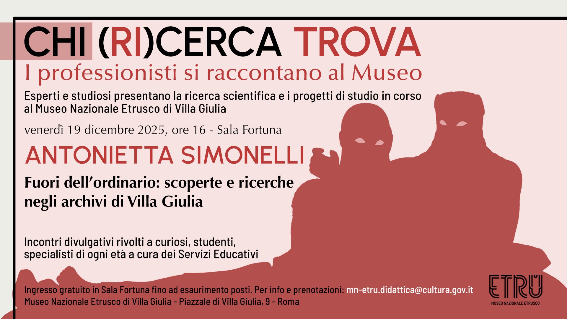 ULTIMO APPUNTAMENTO 2025 DEL CICLO CHI (RI)CERCA TROVA