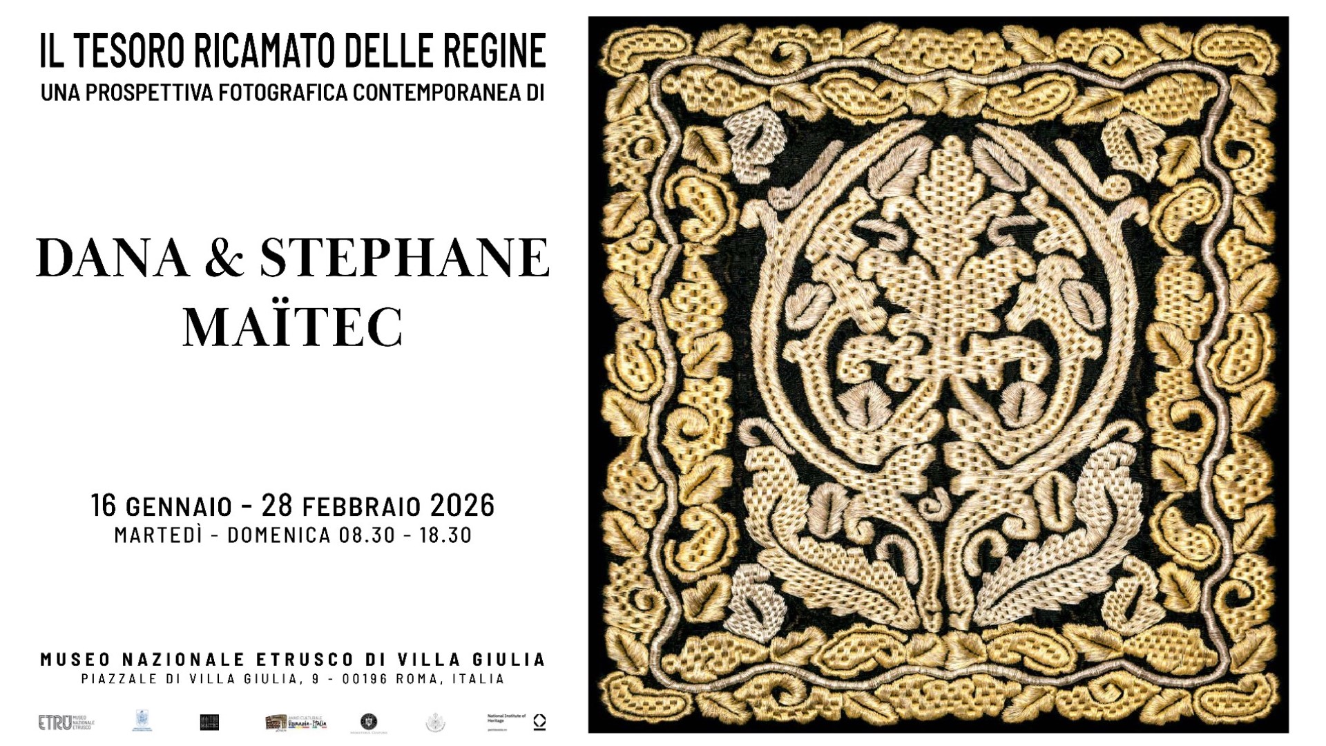 IL TESORO RICAMATO DELLE REGINE. UNA PROSPETTIVA FOTOGRAFICA CONTEMPORANEA