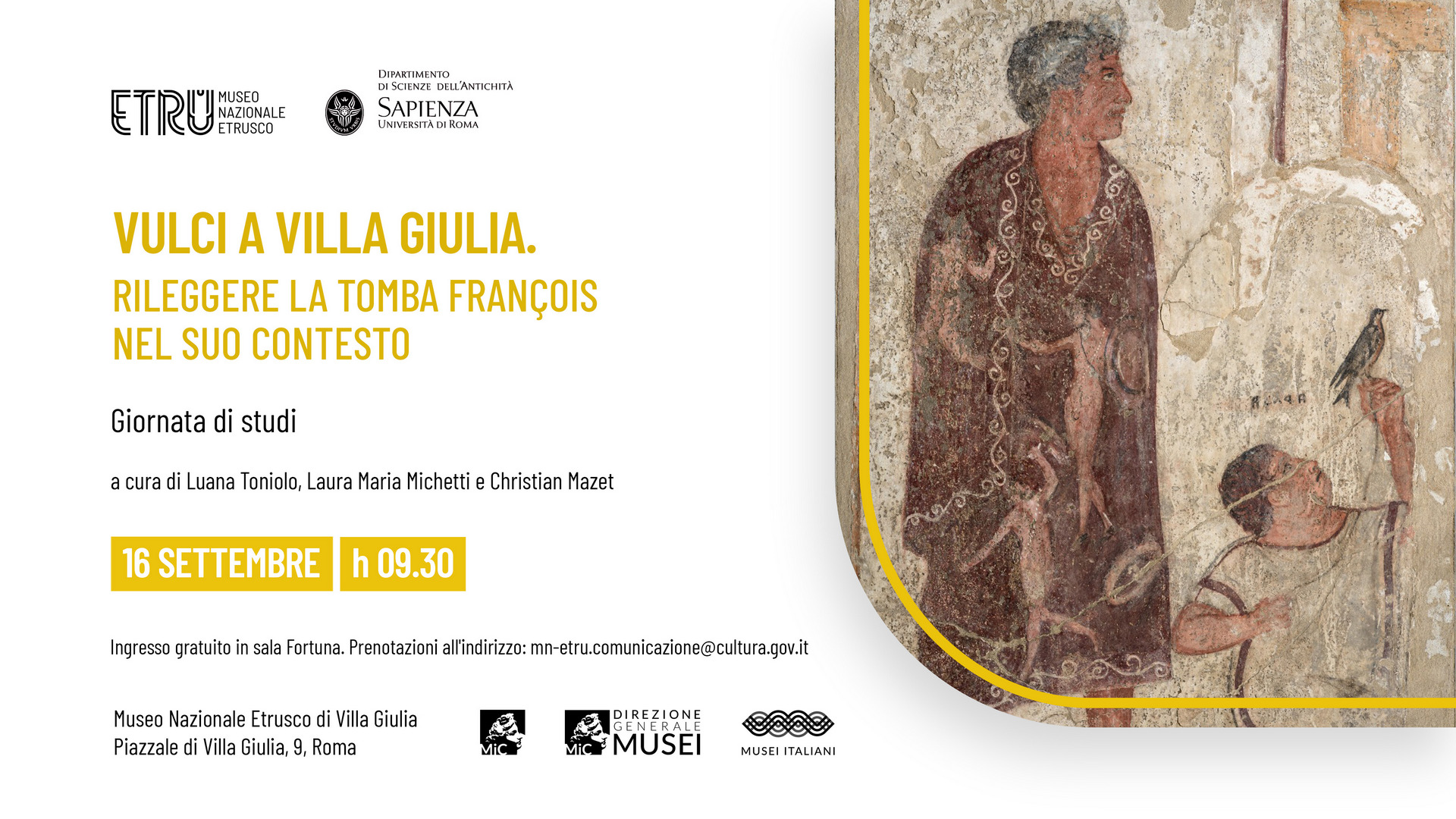 Vulci a Villa Giulia.  Rileggere la Tomba François nel suo contesto