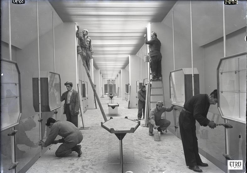Museo di Villa Giulia, ala meridionale, sala 26. 1960.  Archivio fotografico ETRU. Autore: Aleandro Anchora