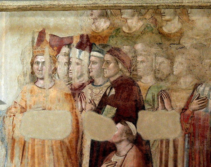 Bottega di Giotto, Ritratto di Dante, affresco, 1337-1340 ca., Firenze, Museo del Bargello