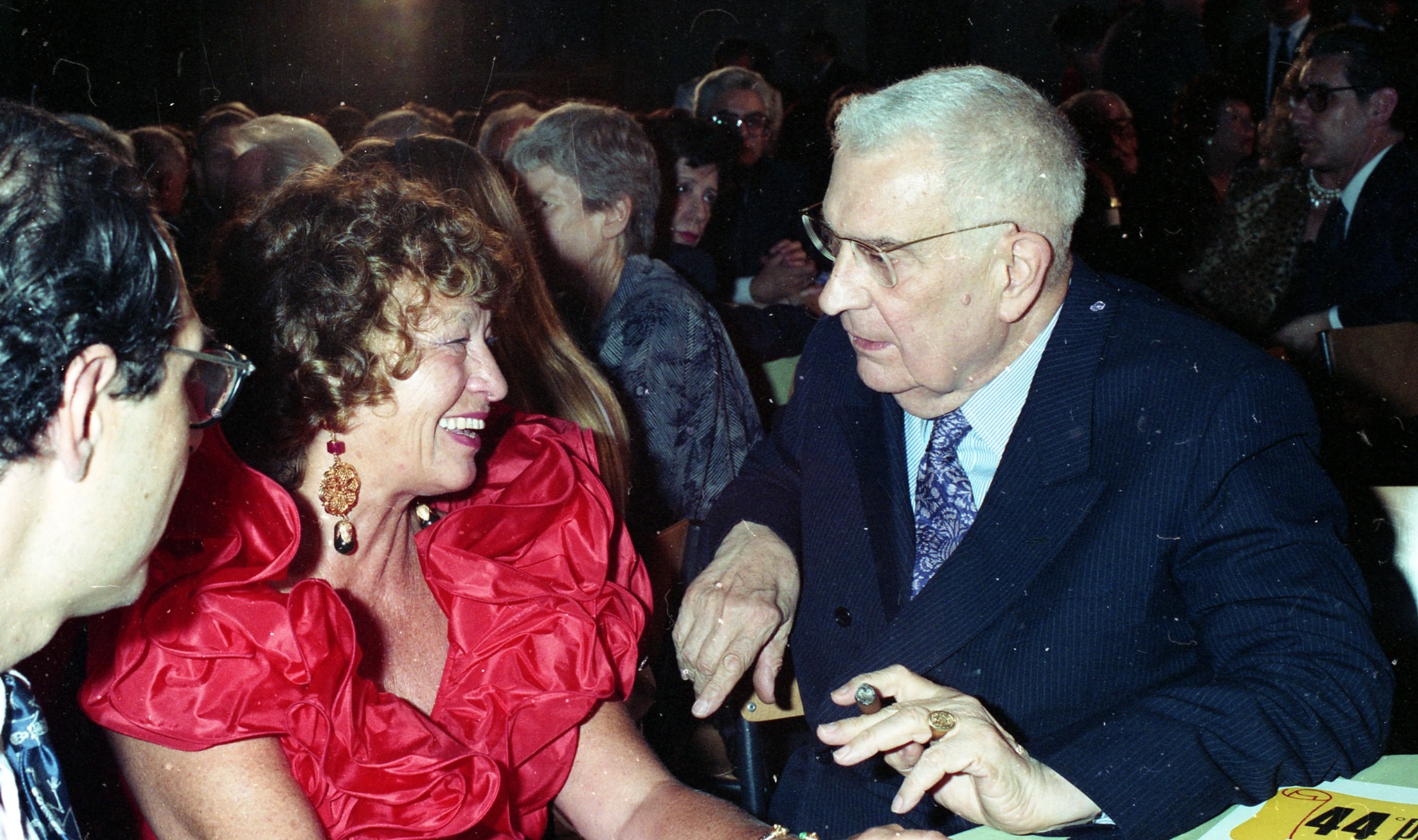 Premio Strega, 1990, Inge Feltrinelli e Federico Zeri. Archivio fotografico di Villa Giulia