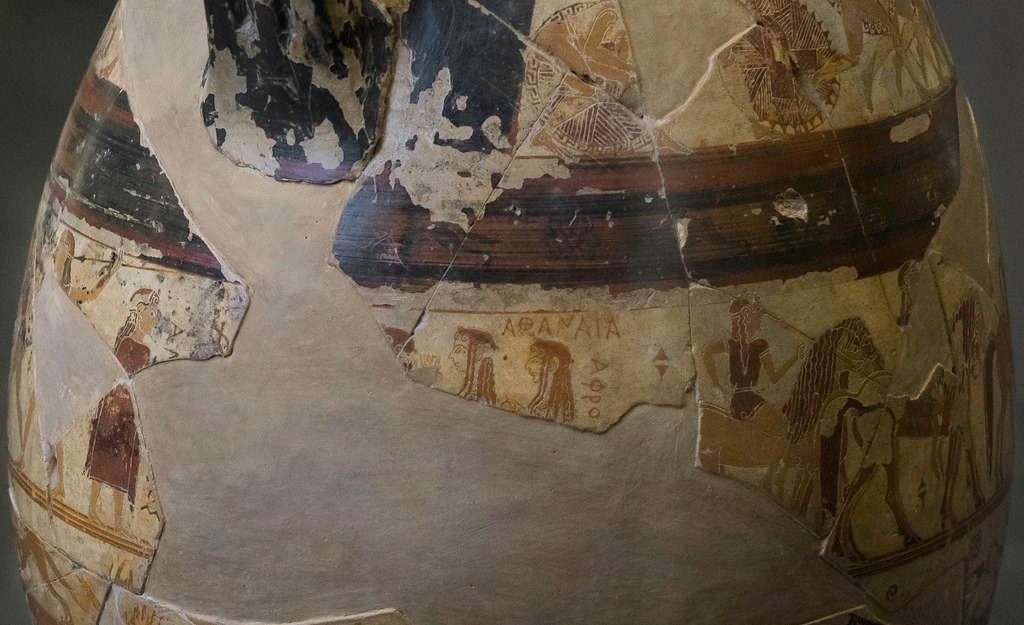 Olpe Chigi, dettaglio