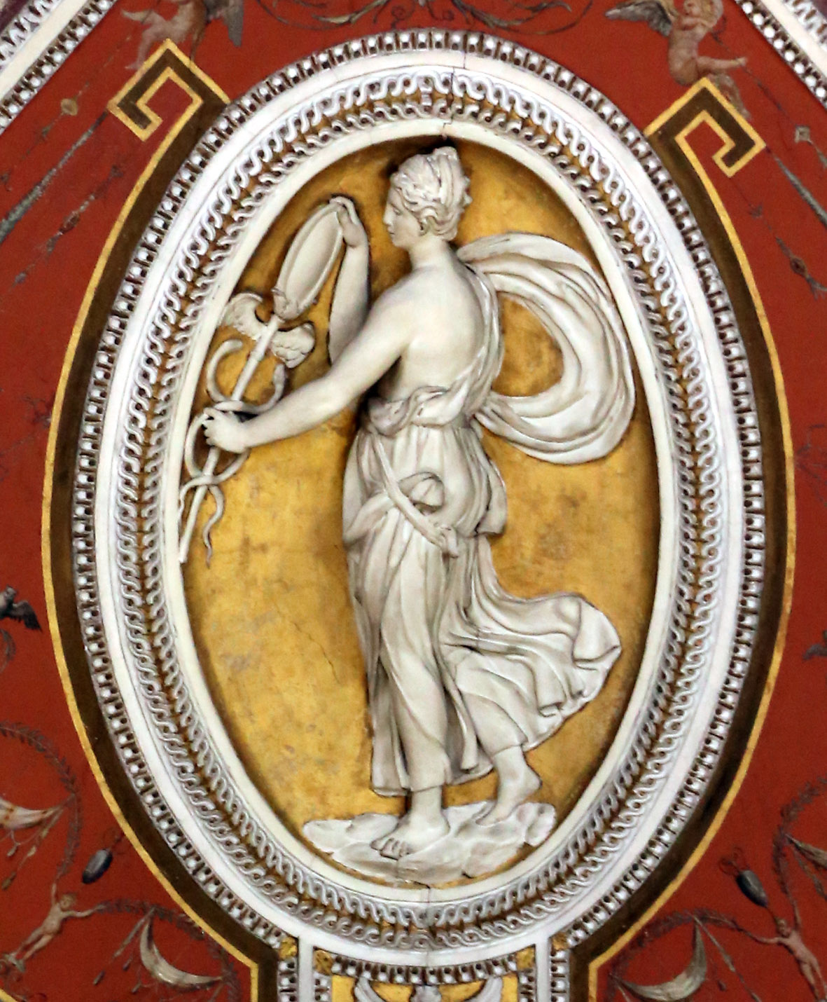 Federico Brandani, Allegoria della Prudenza, stucco, 1553-1555