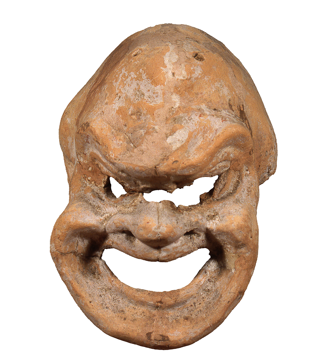 Modellino di maschera teatrale, III Sec. a.C., Collezione Castellani
