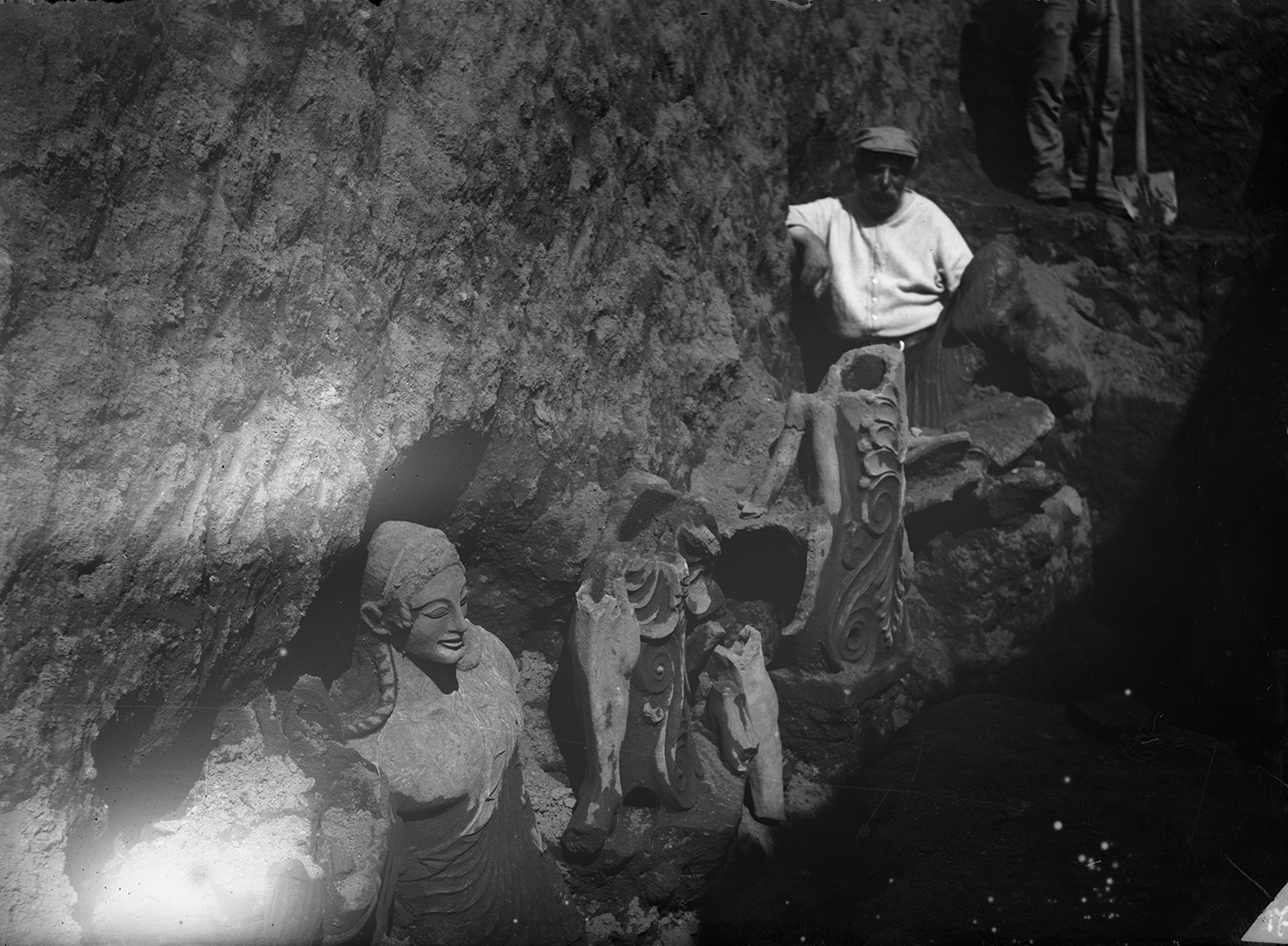Ritrovamento della statua dell'Apollo nel 1916