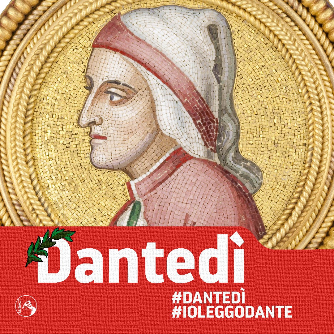 Dantedì  - La spilla con il ritratto di Dante